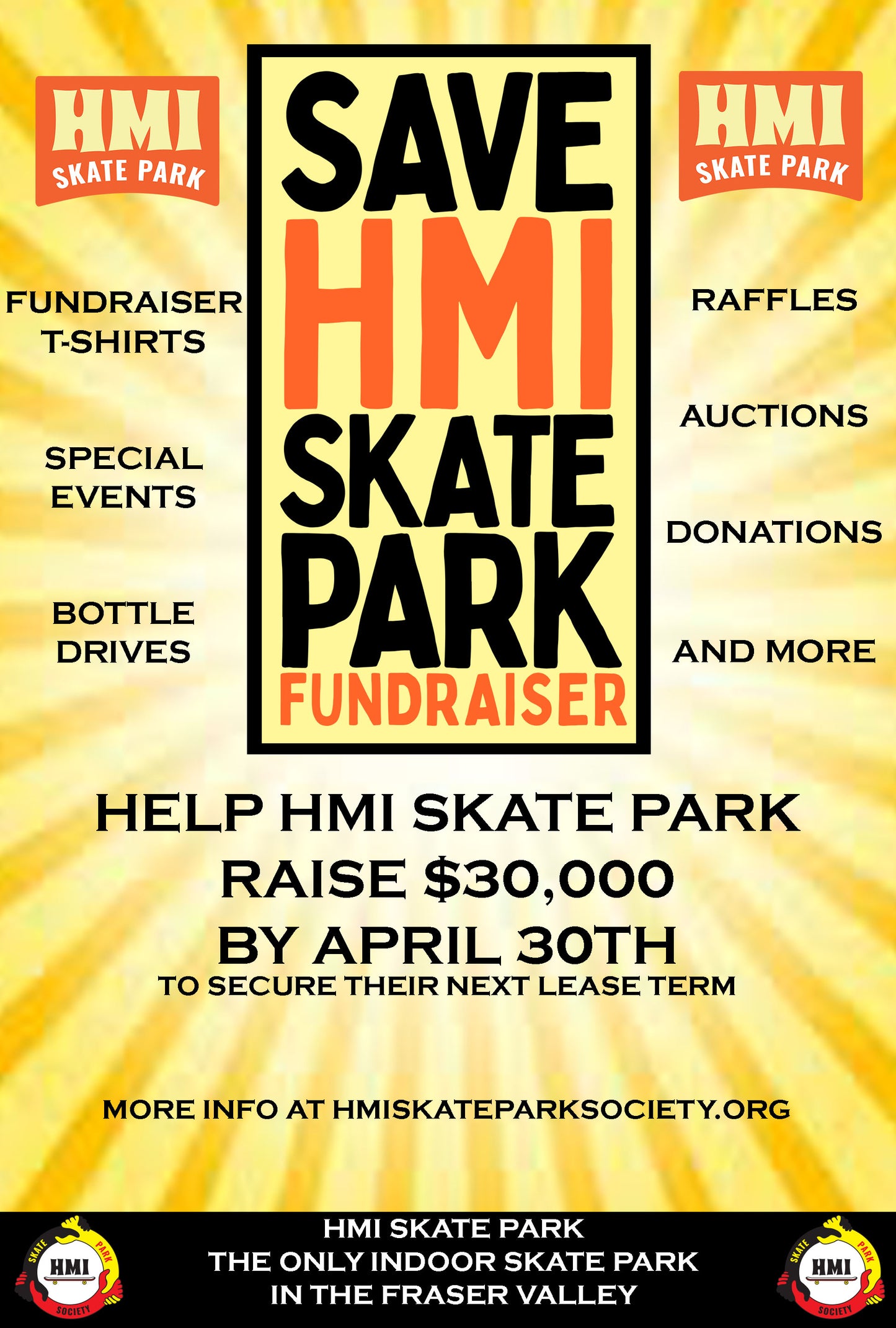 SAVE HMI SKATE PARK FUNDRAISER